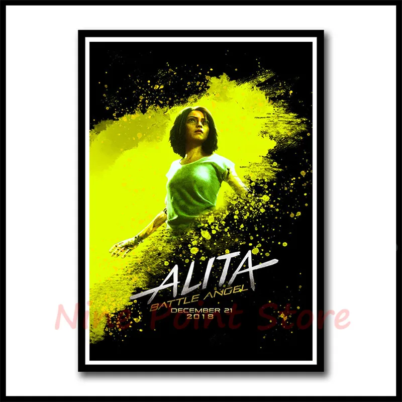 Alita: Боевой ангел фильм белая бумага с покрытием постер украшение настенная