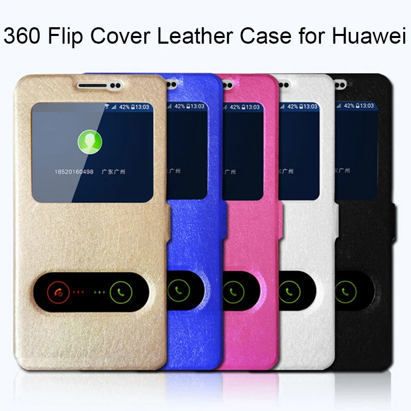 

360 Full Cover Case for Huawei Y6 2018 Y3 ii Y5 Lite Original Leather Case for Huawei Y9 Y7 Pro 2019 Flip Case for Y7 Prime 2018