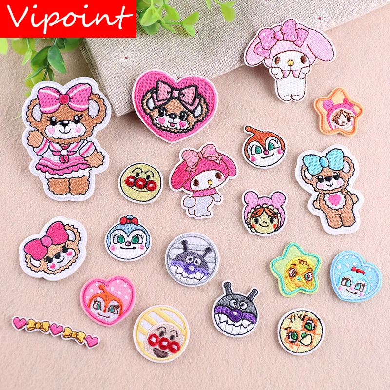 

VIPOINT embroidery girls patches cartoon star patches badges applique patches for clothing YX-41