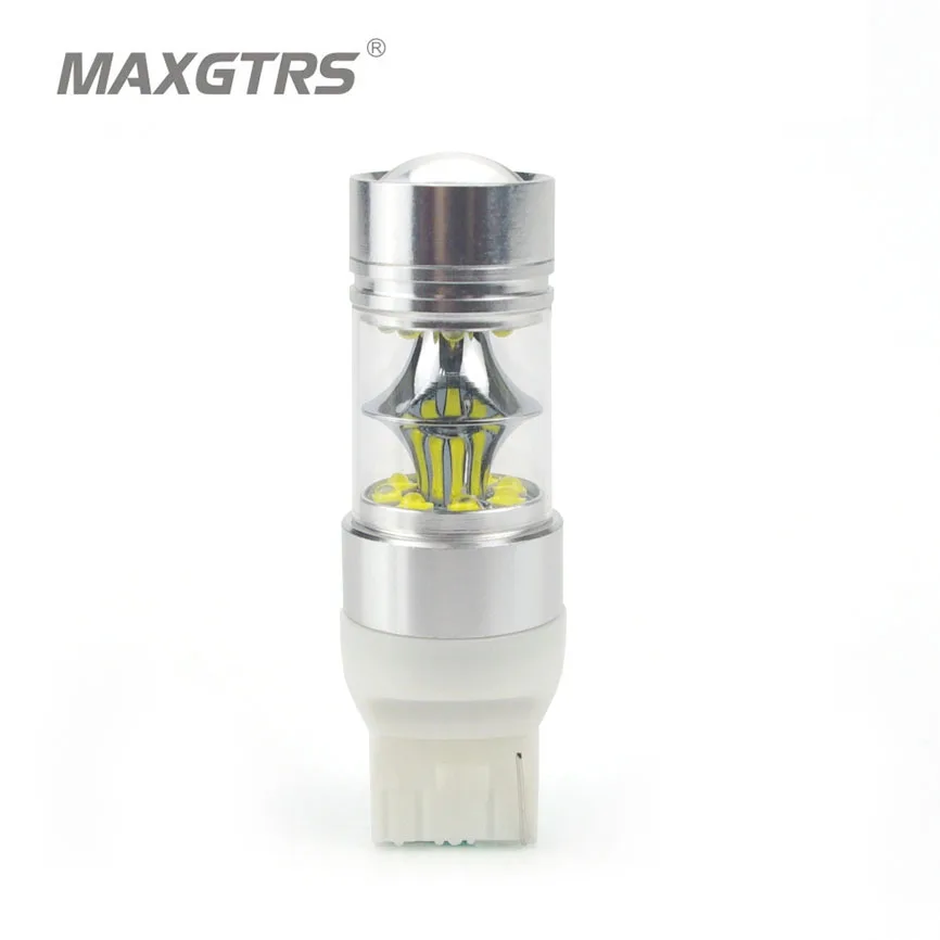 

2x T20 7440 W21W 100W CREE Chip XBD Car Daytime Running Driving Lights DRL Brake Bulb Rear Tail Light Reverse Backup Lights