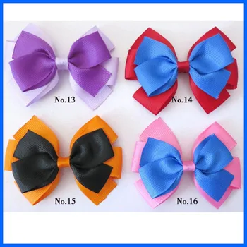 

500 BLESSING Good Girl Boutique 4.5" Double Bowknot Hair Bow Clip Accessories