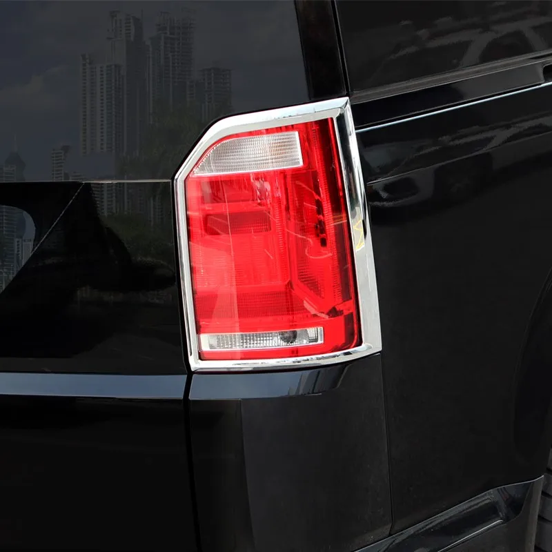 

WELKINRY car auto cover styling for Volkswagen Transporter T6 Caravelle 2016 2017 2018 ABS chrome rear tail lamp light trim