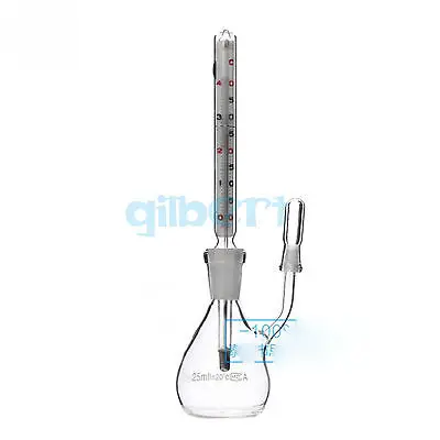 With Thermometer Glass Specific Gravity Bottle 25/50ml Pycnometer Class A Science Labware Medical | Канцтовары для офиса и