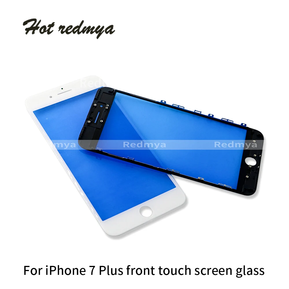 

Touch panel For iPhone 7 7plus 8 8 Plus LCD Front Outer Glass with Frame Screen Glass Bezel+Frame Panel Digitizer Sensor Parts