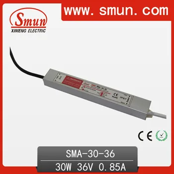 

30W 18-36A 0.85A constant current waterproof IP67 LED driver switching power supply for led strip light CE ROHS 1 year warranty