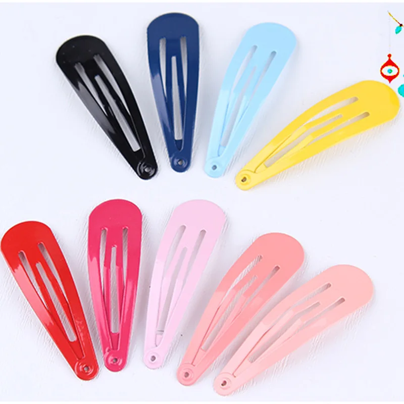 

10PCS/Lot New Korean Colorful Children 5CM Hairpins Safety Hair Clips For Girls High Quality Headband Kids Cute Hair Accessories