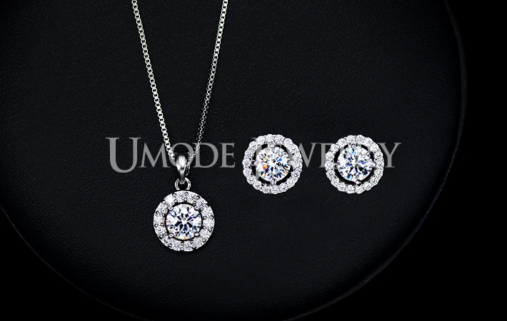 UMODE Набор Ювелирных украшений 1 пара серьги гвоздики с небольшим прекрасным
