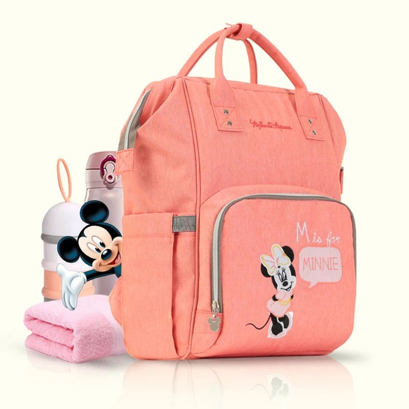 Disney пеленка сумка Детская сумка мультфильм Мумия Материнство подгузник сумка брендовая Водонепроницаемая Путешествия Рюкзак Дизайнер уход сумка