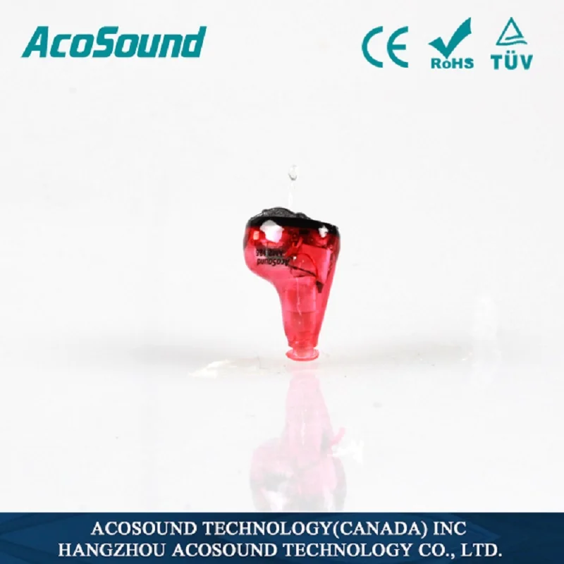 AcoSound 610IF невидимые Цифровые слуховые аппараты CIC 6 каналов слуховой аппарат звукоусилители слуховой усилитель инструменты для ухода за ушами - Цвет: right ear