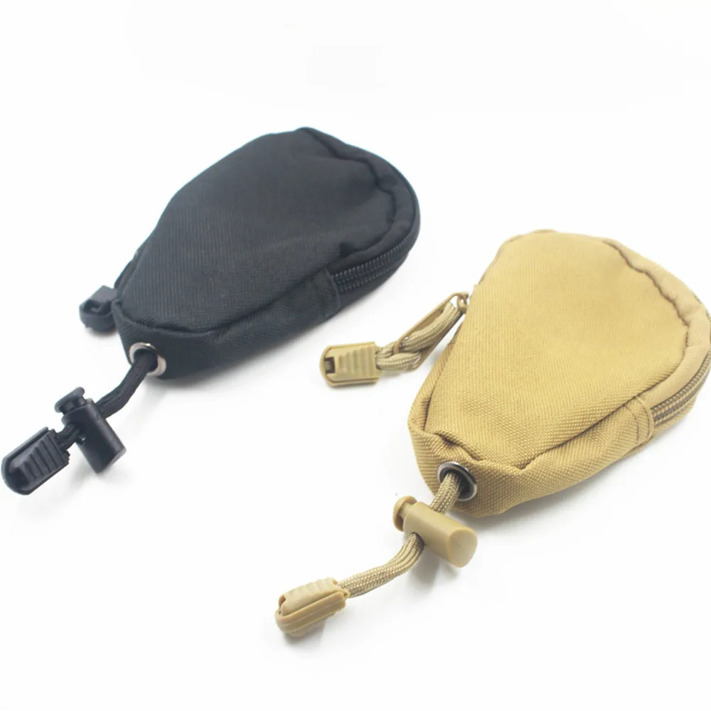

Mini Portable outdoor EDC Wallets Keychain Coins Bags Military Bags Men Camouflage Zippers Bags waterproof durable Nylon