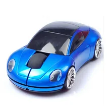 Creative Sports Car Shape 2.4GHz Wireless Mouse 1600DPI Optical Gaming Mouse Mice for Computer Laptop