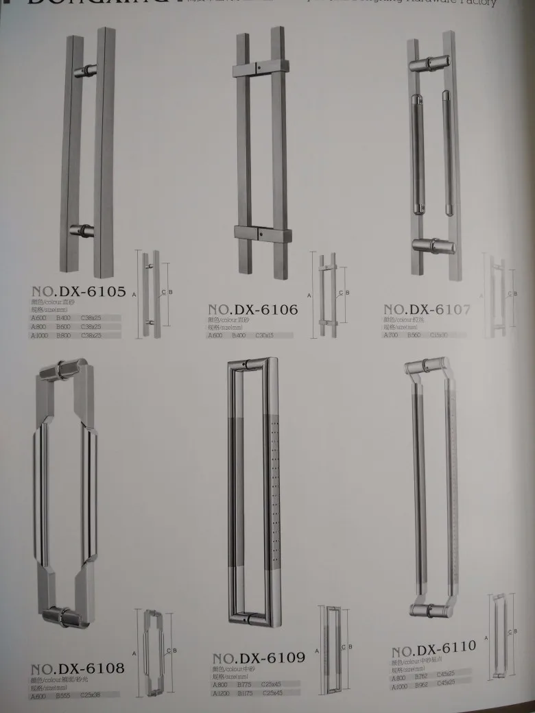 Разные размеры дверная ручка SUS 304 нержавеющая сталь матовая дверная ручка