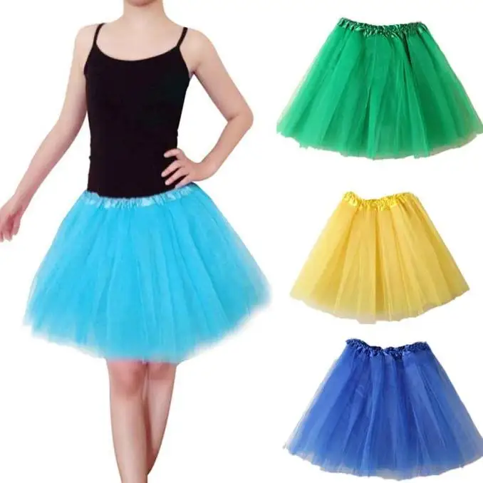 

KANCOOLD Women Midi A Line Tutu Tulle Skirt Ballet Layered Organza Lace Mini Skirt Skater Lolita Ball Gown Ballet jupe PJ0809