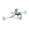 Alloy Natural Shell Frog Brooches Women Men Banquet Metal Animal Brooch Pins For Suits Dress Fashion Hat Scarf Pins Corsage ► Photo 3/4