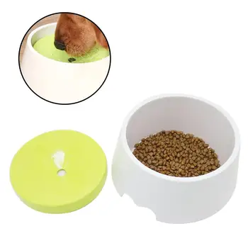 

High Quality Upgraded Pet Safe Splash-proof Drinking Bowl Dog Cat Bulldogs Preventing Wetting Mouth Pets Dual-use Bowls