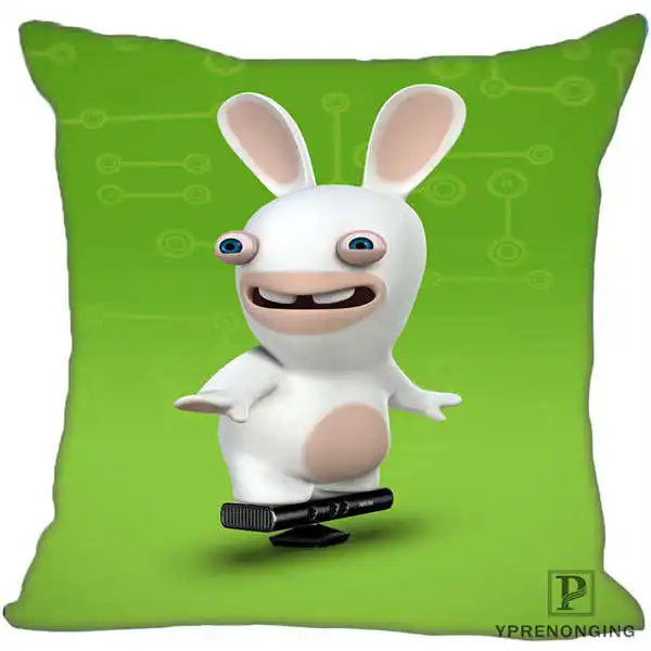 Наволочка Rabbids Go Home квадратная на молнии наволочка(одна сторона) 180522-17-35 - Цвет: Square Pillowcases