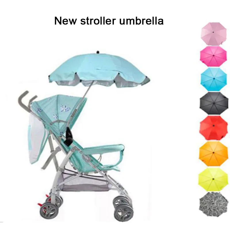 

Baby Stroller Car Sunshade Umbrella With Clip Baby Kids Infant Pushchair Adjustable Sunshade Umbrella Stroller Accessories