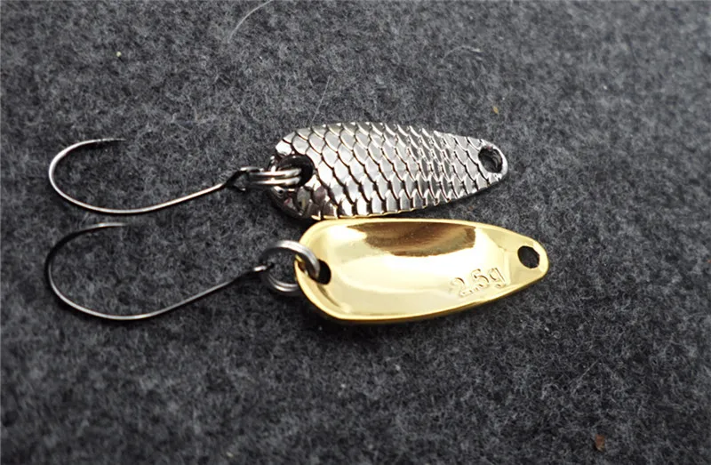 Gold Metal Sequins Fishing Lure Spoon Lure Noise Paillette Hard Baits Treble Hook Pesca Fishing Tackle