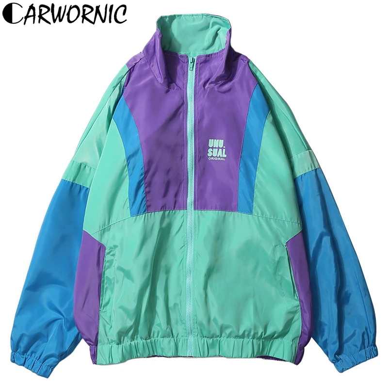 CARWORNIC Harajuku cazadoras Chaquetas hombre Retro otoño japonés estilo Streetwear chaquetas Vintage Hip Hop Vintage cremallera abrigo| - AliExpress