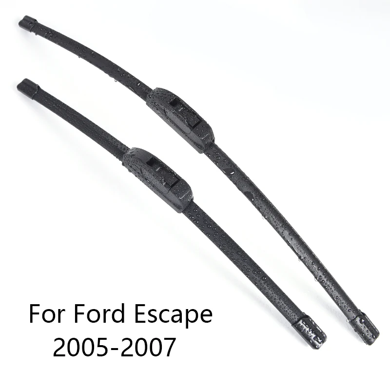 Лезвия очистителей лобового стекла автомобиля для Ford Escape форма 2001 2002 2003 2004 2005 2006 2007 2008 до автомобильный стеклоочиститель Резина - Цвет: 2005-2007