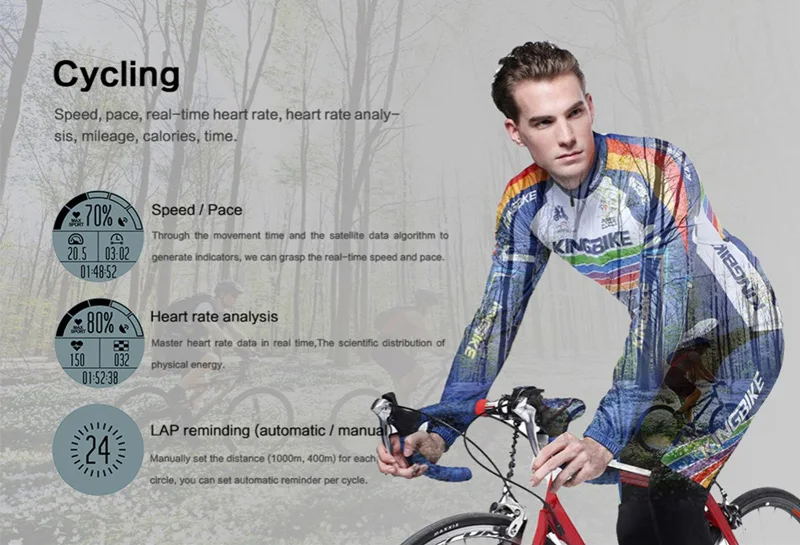 Volemer GPS Outdoor Smart Watch S966 Heart Rate Monitor Multi-sport Compass Cycling Sport Watch Altitude Temperature Wristwatch  (10)
