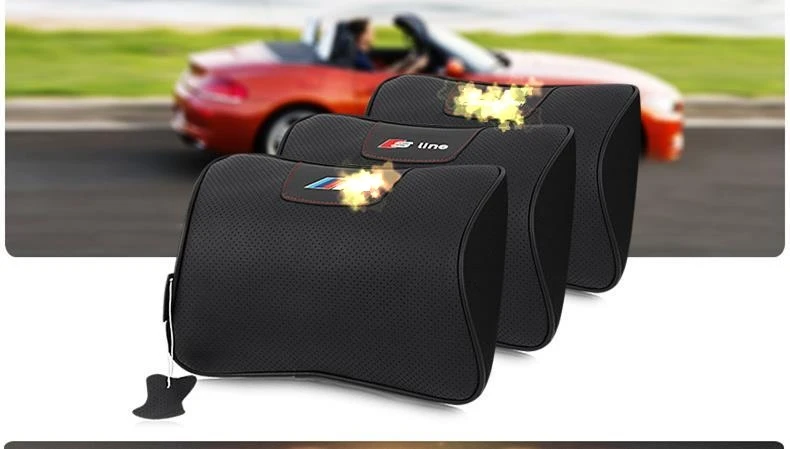 Auto Seat Cover Head Neck Rest Cushion Headrest Pillow M Performance12