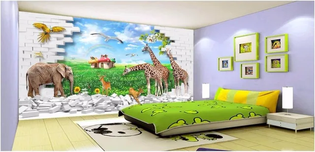 Personalizado foto mural 3D papel pintado cuarto de niños es mundo ... Personalizado foto mural 3D papel pintado cuarto de niños es mundo ...