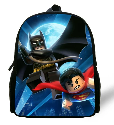 12-дюймовый крутые Детские рюкзаки школьная сумка с Бэтменом для детей рюкзаки с персонажами мультфильмов Mochila Infantile для мальчиков школьные рюкзаки для детского сада От 1 до 6 лет - Цвет: IU14C111