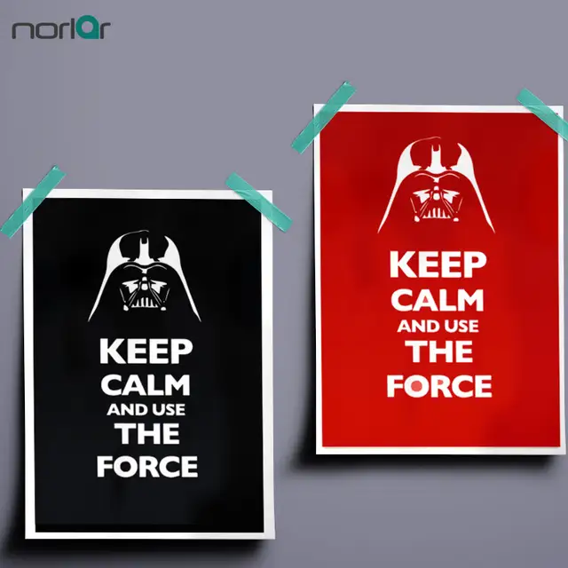 minimalist art print canvas painting poster star wars inspirational quotes keep calm and sue the force wall art no frame painting quotes online