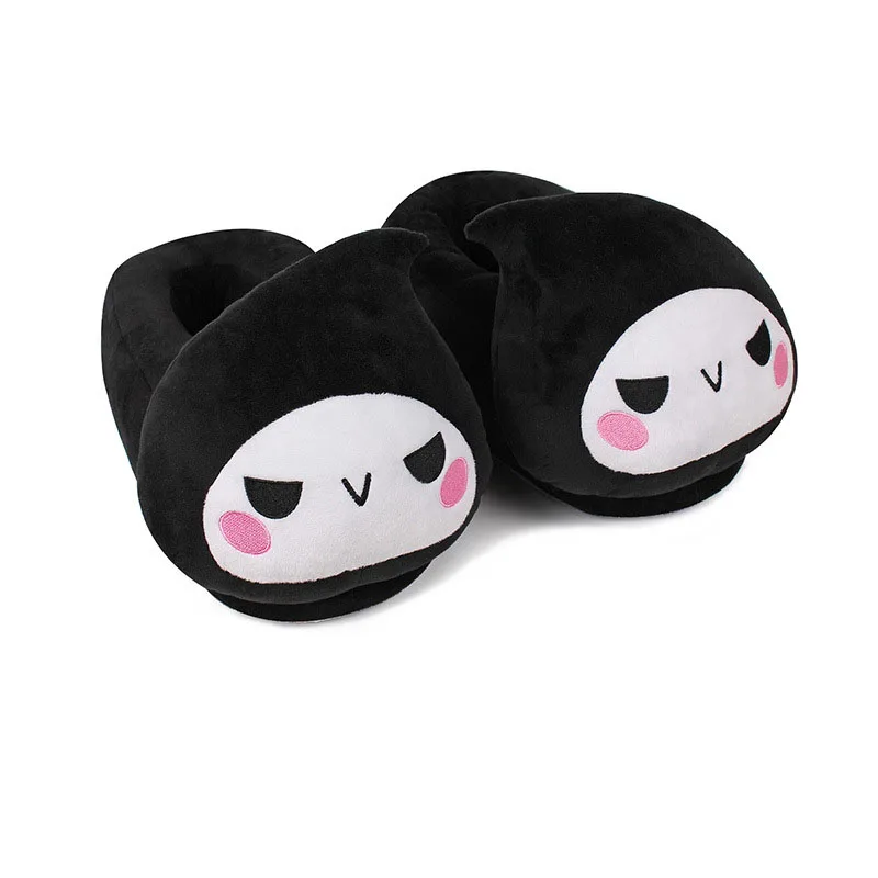 МЧС и Kawaii аниме жнец АУ D. VA Snorlax характер Обувь зимние мягкие Плюшевые тапочки