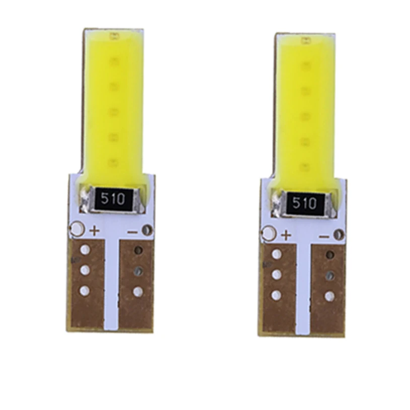 

1PC White T10 cob w5w led 194 168 w5w  parking light led canbus T10 W5W dashboard led Brake Dashboard Lamps Free Shipping