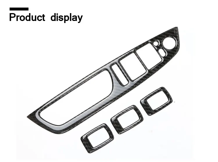 Стеклоподъемник из углеродного волокна, рамка управления, переключатель окна, декоративная накладка для панели подлокотника, аксессуары для салона автомобиля bmw x5 e70 x6 e71