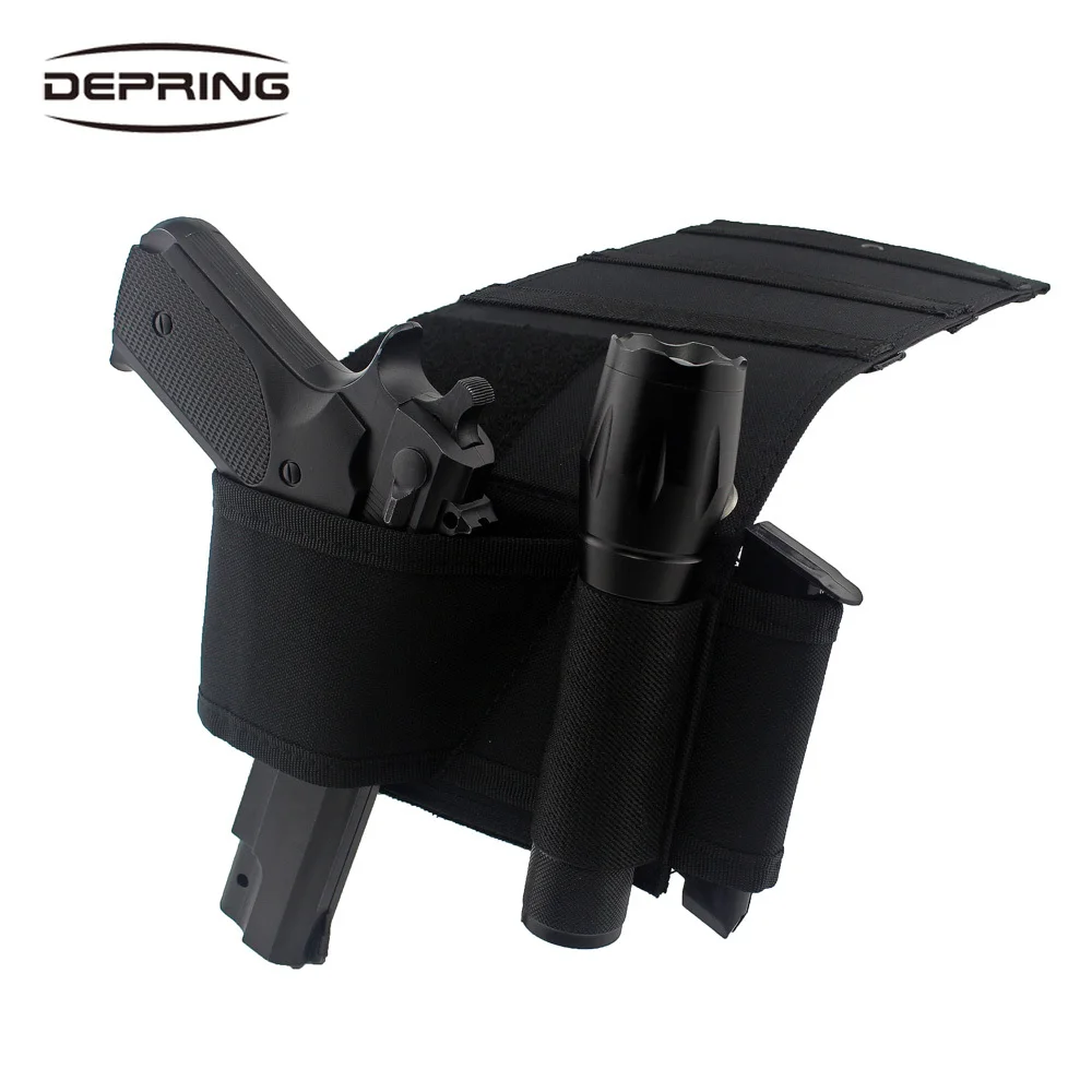 أخفى تحت فراش السرير مسدس الحافظة مع مصباح يدوي حلقة حامل المجلات سيارة مقعد مكتب خزانة بندقية رف