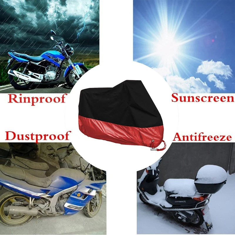 Vehemo UV 50+ Motorbike мотоцикл протектор мотоциклетный чехол анти-вор Блокировка отверстие ветрозащитный дождевик универсальные чехлы