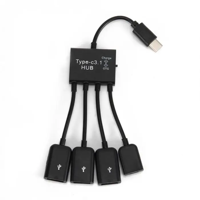 4 в 1 несколько Тип C к USB 2,0 адаптер OTG кабель конвертер данных адаптер для мыши клавиатуры YE-Hot