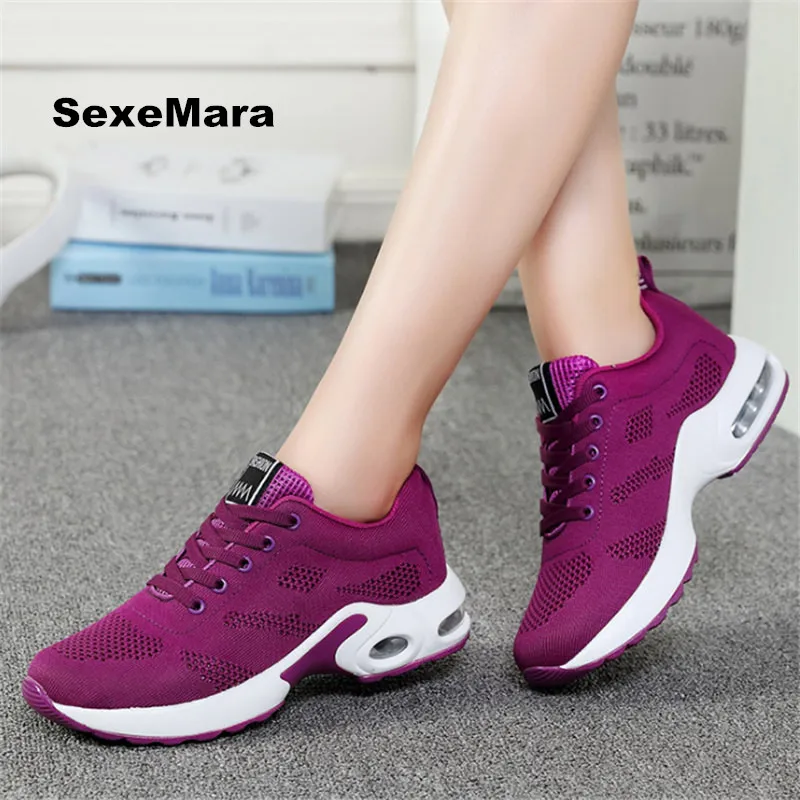 

women casual shoes four seasons Leather Top Vest Woman Sneakers chaussure femme Air damping shoes zapatos mujer tenis feminino