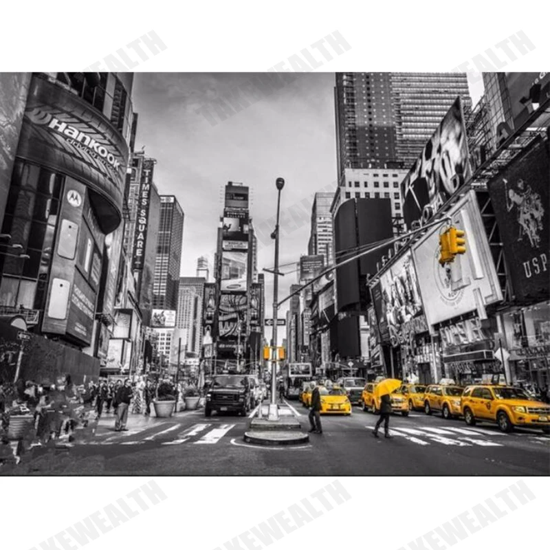 

new 5d diy daimond painting full square/Round cross stitch pictures,3d cross stitch,diamond painting new york home decor H877
