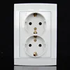118mm type European German standard double wall power outlet CE certified ABS material socket EU-8012 ► Photo 2/6