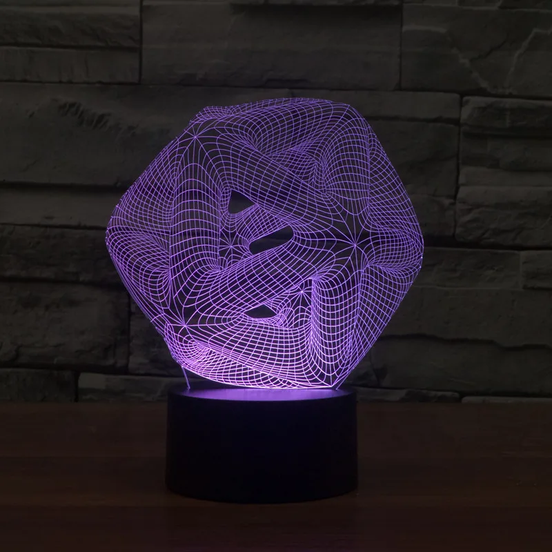 A007 3D Книги по искусству абстракция фигурку модель Стиль светодиодные лампы 7