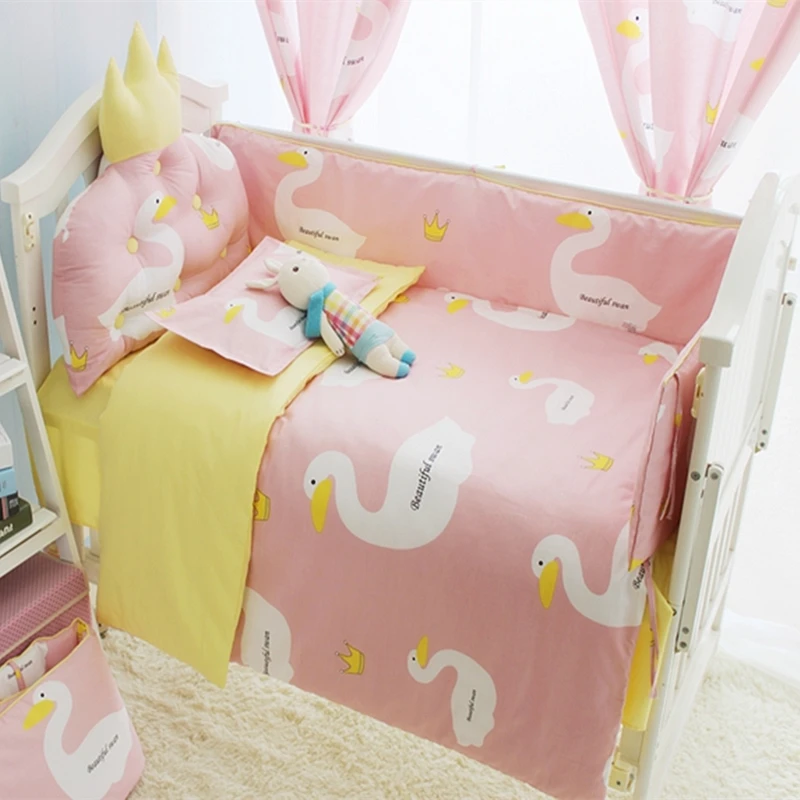 Free Shipping Children's Bed Crib Kit Bumpers For Cot, Cartoon Baby