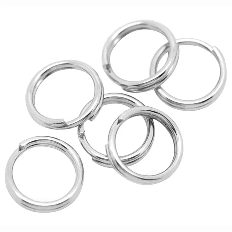 

LASPERAL 100PCs 100 Stainless Steel Split Rings DIY Jewelry Findings DIY Hand Made Craft Jump Rings Accessories For Jewelry 7mm