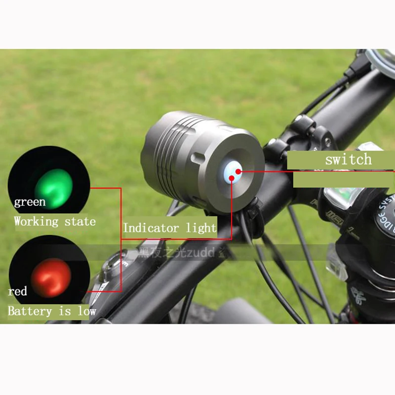 Светодиодный велосипедный передний светильник WasaFire, 5* XM-L-T6, фонарь, головной светильник, 7000 люмен, фара для велосипеда, 8,4 в, 9600 мА/ч, 18650 батарея, светильник для бега s