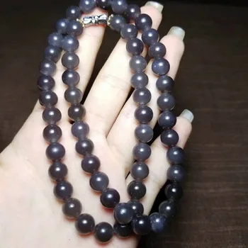 

X01#Qinghai material and Tianyu ice bottom purple bead necklace