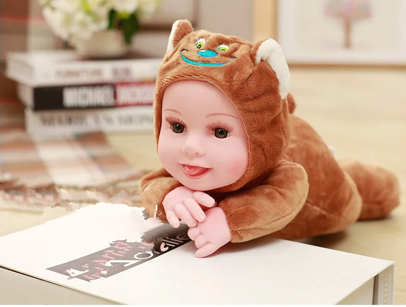 Eyes open Baby Doll Reborn Doll font b Toy b font For Kids Sleep Cute Vinyl