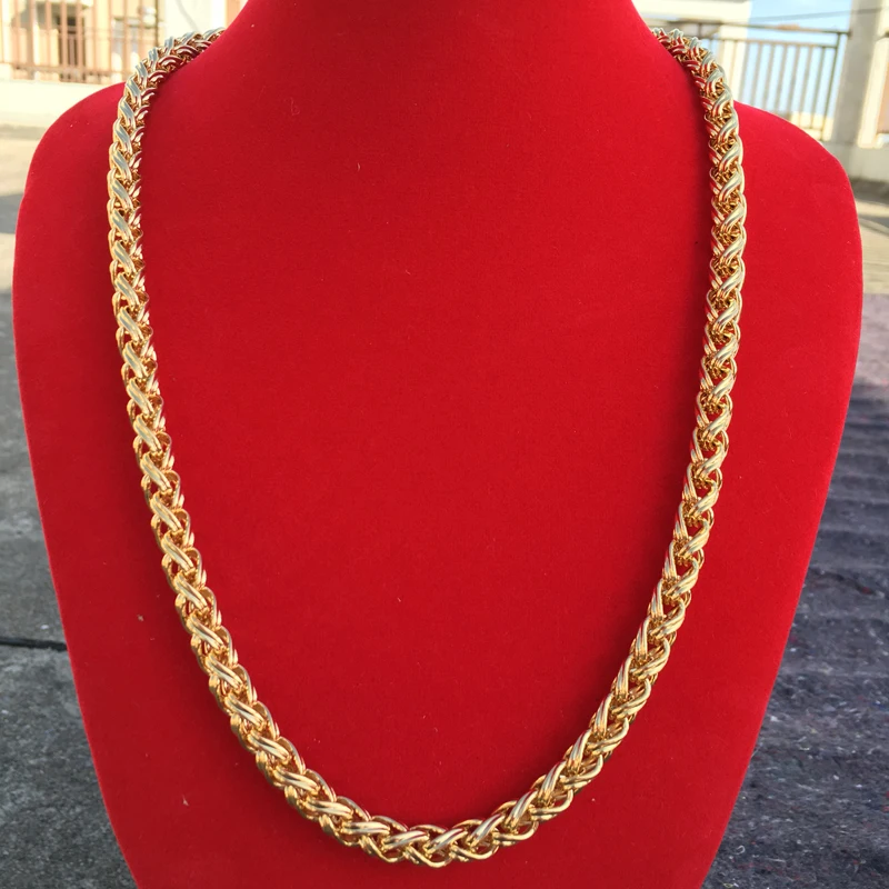 Men Necklace Water Resistant Gold Women Necklace Chain Giftin Pendant