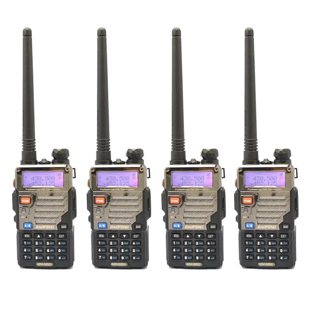 

4-set NEWEST versions UV-5RD 5R plus Dual Band UHF/VHF TWO WAY Radio +EARPIECE