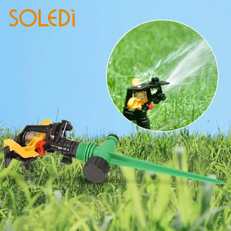  Garden Lawn 360 Degree Rotating Watering Irrigation Tools Nozzle Impulse Sprinkler Fitting Garden