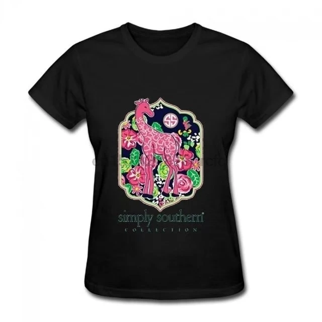 

Simply Southern Giraffe Sunmer fashion Tee