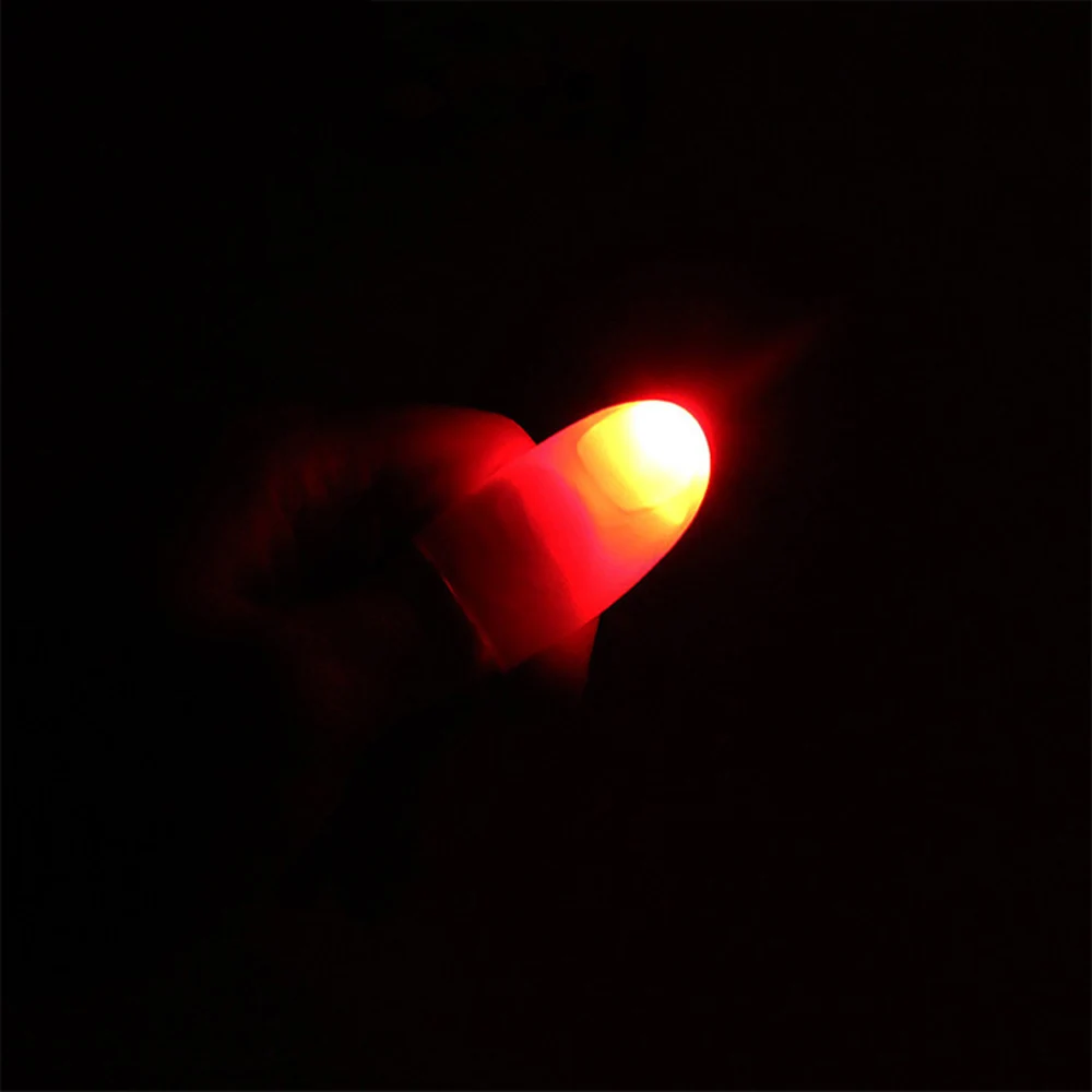 

2PCS Halloween Decoration Props Novelty Thumb Light Toys Party Jokes Gags Prop Supplies Bright Finger Lights Christmas Gift Toy