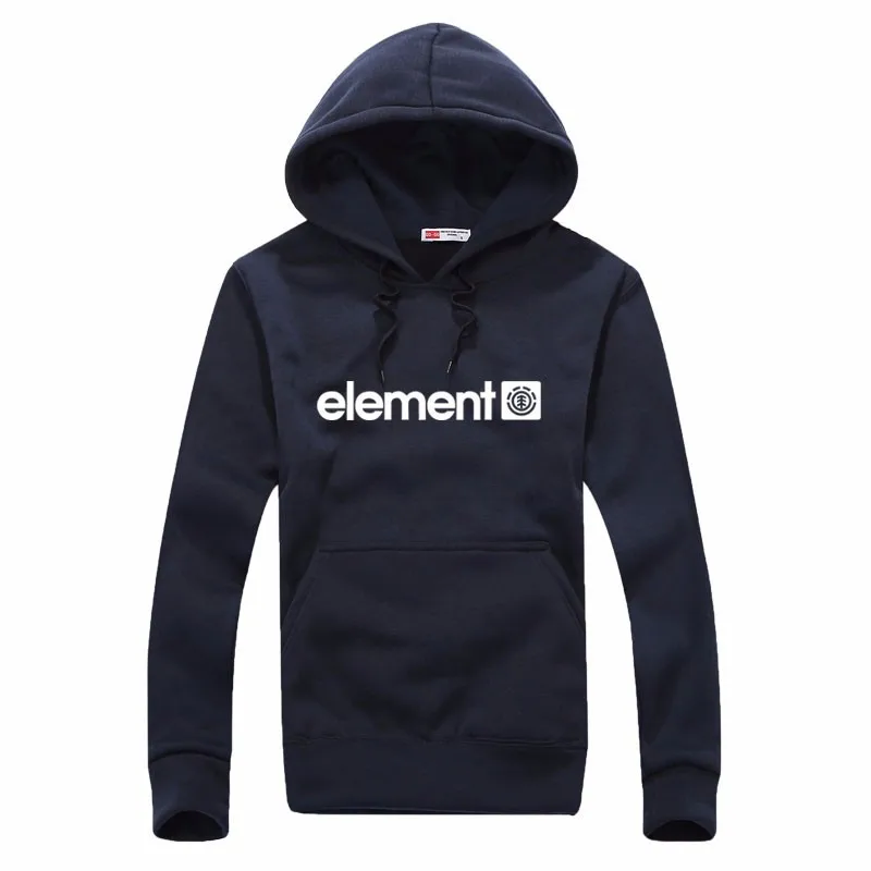 Element Print Solid Fleece Hoodies 4 Element Print Solid Fleece Hoodies 4